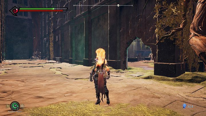 Exit the cave and go through a hole in the buildings wall - North End | Darksiders 3 Walkthrough - Walkthrough - Darksiders 3 Guide