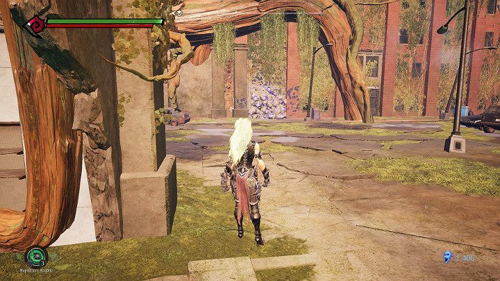 When you look outside, youll notice another purple wall - North End | Darksiders 3 Walkthrough - Walkthrough - Darksiders 3 Guide