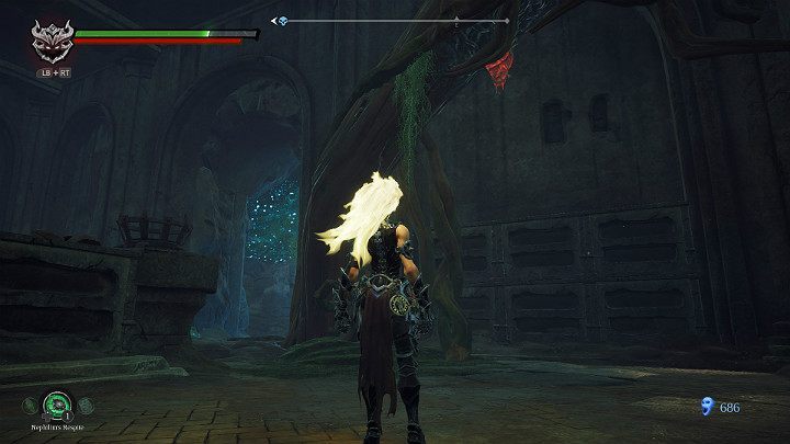 Also pay attention to the cocoon suspended from the ceiling - South End | Darksiders 3 Walkthrough - Walkthrough - Darksiders 3 Guide