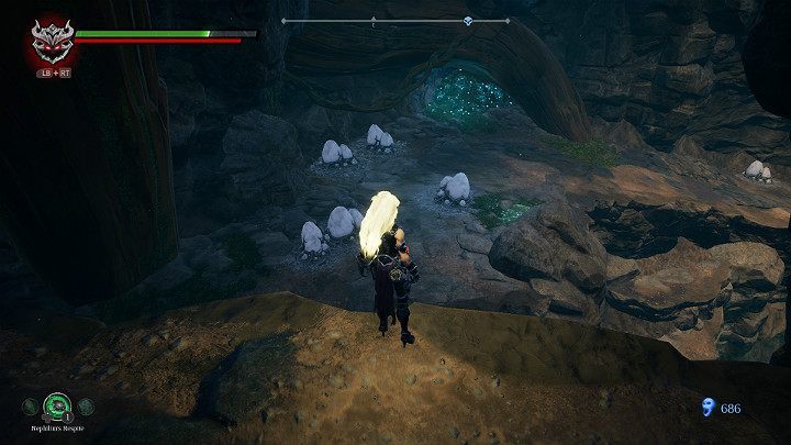 Jump to the other side and break the eggs, which can contain smaller enemies - South End | Darksiders 3 Walkthrough - Walkthrough - Darksiders 3 Guide