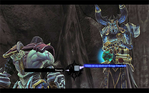 Apart from selling all four chapters of the Book of the Dead to Vulgrim, make sure to select the dialogue option I've managed to complete the Book of the Dead (the above screen) - Finishing the quest - The Book of the Dead - Darksiders II - Game Guide and Walkthrough