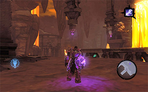 When you reach a spot where the stairs end, start wall-running along the right wall, but after passing a ledge jump over to the left one - The Nook - The lower levels of the dungeon - Additional Locations - Darksiders II - Game Guide and Walkthrough