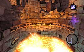 2) Move to the right, but stop when you see you can scale the wall again - The Scar - Reaching the central area of the dungeon - Additional Locations - Darksiders II - Game Guide and Walkthrough