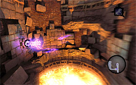 3) Wall-run up the wall, bounce off and use Death Grip in the air to clutch at the left hook - The Scar - Reaching the central area of the dungeon - Additional Locations - Darksiders II - Game Guide and Walkthrough