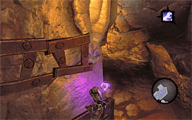 5) Make your way right and let go of the edge when you get to the end, so as to grab onto the one below - The Scar - Using the Skeleton Key - Additional Locations - Darksiders II - Game Guide and Walkthrough