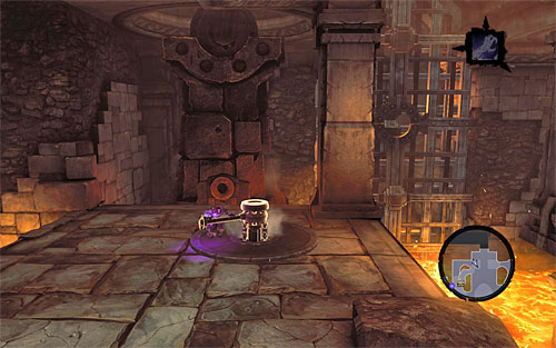 Finally, grab onto the upper edge and climb to a small shelf - The Scar - Reaching Gharn - Additional Locations - Darksiders II - Game Guide and Walkthrough