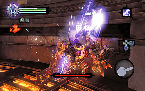 Use Death Grip to pull yourself to Ghorn every time he misses - The Scar - Reaching Gharn - Additional Locations - Darksiders II - Game Guide and Walkthrough