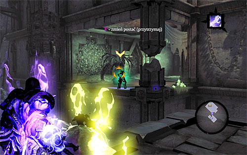 Stay on the secured balcony and activate Soul Splitter - Sentinel's Gaze - Exploring Sentinels Gaze - Additional Locations - Darksiders II - Game Guide and Walkthrough