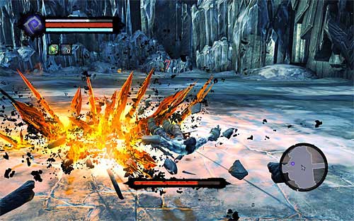 No matter the weapon, perform a maximum of two attacks - Boss 2 - War - Find a Way to Save War - Darksiders II - Game Guide and Walkthrough