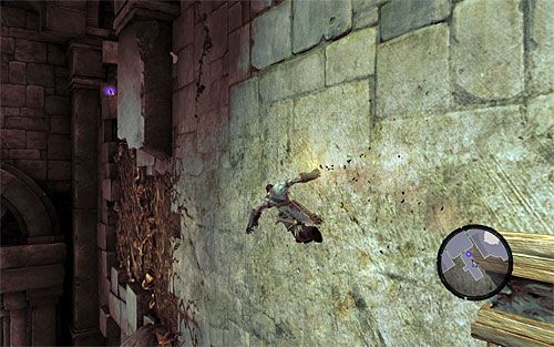 Go back to the highest interactive edge for the last time, but this time start moving left - Restore the Fire of the Mountain (2) - The Fire of the Mountain - Darksiders II - Game Guide and Walkthrough