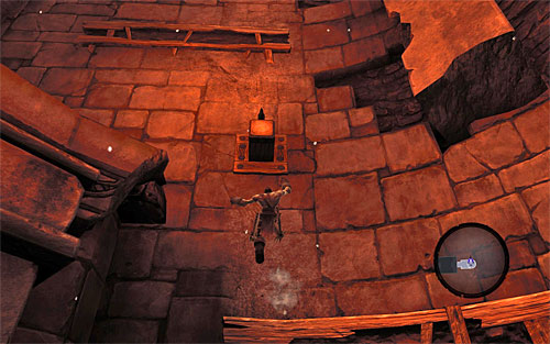 Move into the adjoining room and go up by grabbing onto ledges - Restore the Fire of the Mountain (2) - The Fire of the Mountain - Darksiders II - Game Guide and Walkthrough