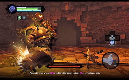 Gharn isn't a particularly difficult enemy, though you need to be wary of his attacks since they can take a lot of Death's health points - Boss 3 - Gharn - The Fire of the Mountain - Darksiders II - Game Guide and Walkthrough