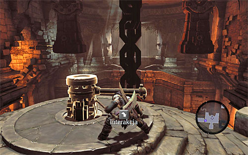 When you're done, interact with the switch shown on the above screen, moving counter-clockwise - Restore the Fire of the Mountain (3) - The Fire of the Mountain - Darksiders II - Game Guide and Walkthrough