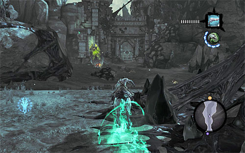 Unfortunately, the journey to Drenchfort won't go without unpleasant surprises - Find Drenchfort - The Tears of the Mountain - Darksiders II - Game Guide and Walkthrough