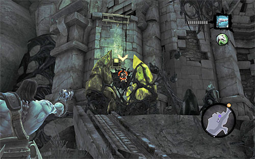 Only then see to the blocked passage, which in this instance is a lowered grate - Find Drenchfort - The Tears of the Mountain - Darksiders II - Game Guide and Walkthrough