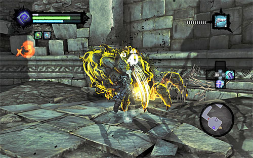 Soon, a mini-boss called Earth Crag will join in - Restore the Tears of the Mountain (1) - The Tears of the Mountain - Darksiders II - Game Guide and Walkthrough