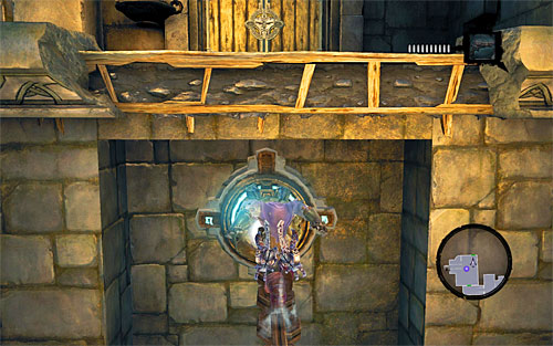 Grab onto the chain and press E to climb on it - Find the Lost Temple - To Move a Mountain - Darksiders II - Game Guide and Walkthrough