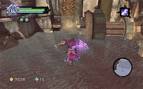 Jump into water and swim East, i - Wake up the Keeper (3) - The Heart of the Mountain - Darksiders II - Game Guide and Walkthrough