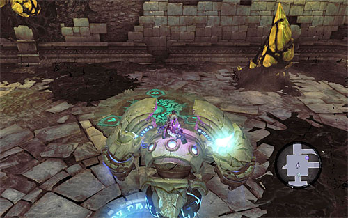 Start exploring the area using the construct - Wake up the Keeper (3) - The Heart of the Mountain - Darksiders II - Game Guide and Walkthrough