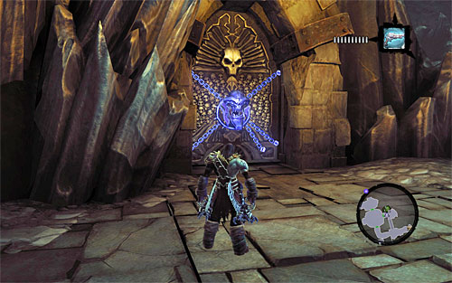 You may now return with the key to the locked door, that you passed earlier - Find the Eternal Throne (2) - The Lord of Bones - Darksiders II - Game Guide and Walkthrough