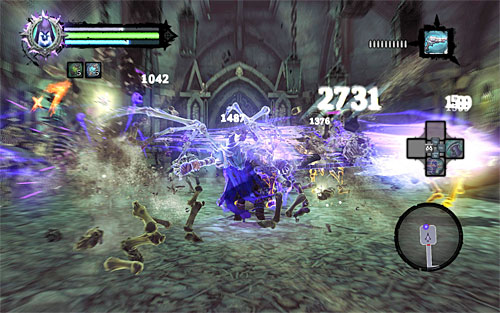 Look inside the chest and proceed forth, wall-running when necessary - Summon the Arena Champion (1) - The Toll of Kings - Darksiders II - Game Guide and Walkthrough