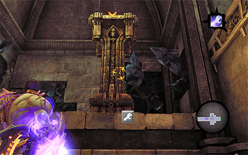 Again, jump down and this time stand in front of the above pillar - Resurrect Phariseer (1) - Phariseer - Darksiders II - Game Guide and Walkthrough