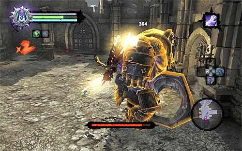 Naturally, I recommend using Death Grip to instantly pull yourself to him after each unsuccessful attack - Boss 10 - Tormentor - Judicator - Darksiders II - Game Guide and Walkthrough