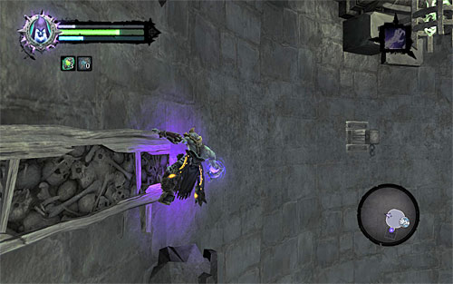Grab onto the interactive edge and resume the climb - Find the last Soul - Judicator - Darksiders II - Game Guide and Walkthrough