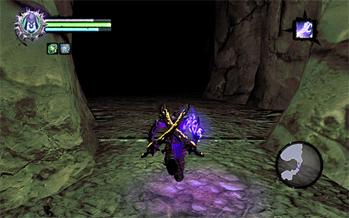 Take the unexplored passageway and you'll reach a massive cavern - Survive the Psychameron (2) - Basileus - Darksiders II - Game Guide and Walkthrough