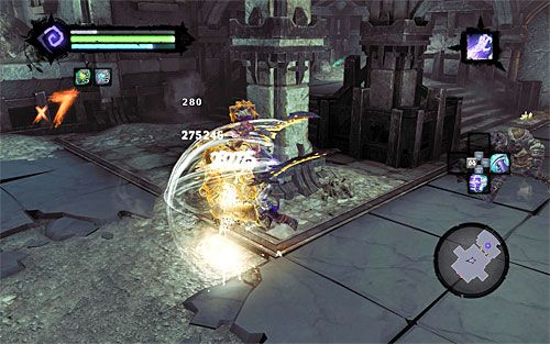 The battle here consists of two parts - Explore the City of the Dead - beginning - The City of the Dead - Darksiders II - Game Guide and Walkthrough