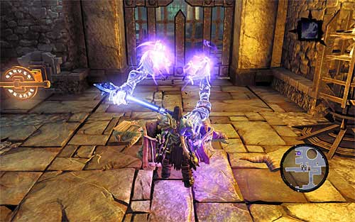 Sneak a peek into the nearby chest, and go South - Explore the City of the Dead - western part - The City of the Dead - Darksiders II - Game Guide and Walkthrough