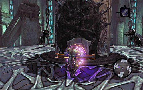 You may now reach the elevator for the last time, and use the newly unlocked switch (the above screenshot) - Explore the City of the Dead - end - The City of the Dead - Darksiders II - Game Guide and Walkthrough