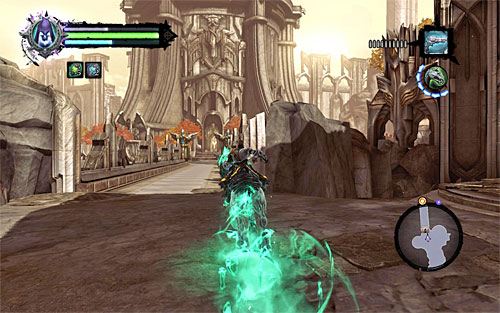 On your way, be careful not to miss a forking, because there is a possibility of meeting Vulgrim, the merchant again - Find the key in Lostlight - Key to Redemption - Darksiders II - Game Guide and Walkthrough