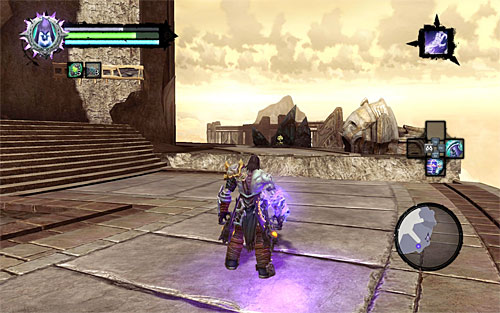 Catch onto the interactive edge and get to the location where there are new corrupted angels - Find Archont - Key to Redemption - Darksiders II - Game Guide and Walkthrough