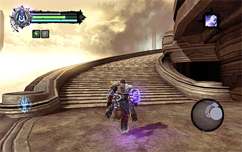 Continue climbing up with the help of creepers, projections and edges - Find Archont - Key to Redemption - Darksiders II - Game Guide and Walkthrough