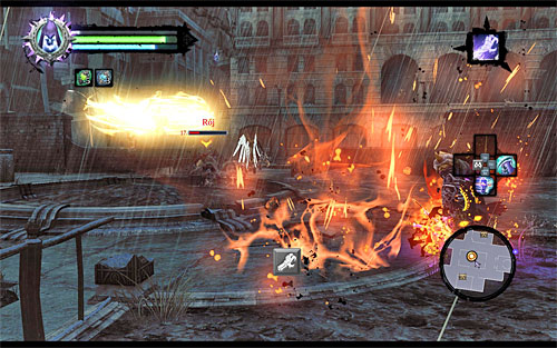 Towards the end of the battle, an exploder will appear in the battlefield - Help Uriel defeat the Swarm - The Rod of Arafel - Darksiders II - Game Guide and Walkthrough