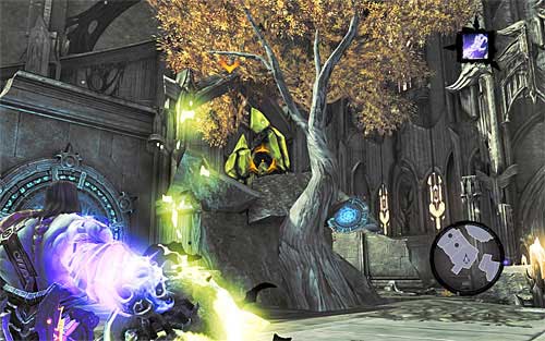 Theoretically, you could go on performing the mission, but before you do, I recommend acquiring the treasure you ignored before - Find the Scribe - eastern part of the Citadel (1) - Stains of Heresy - Darksiders II - Game Guide and Walkthrough