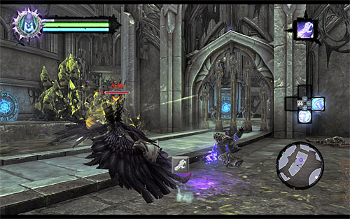 Enter the nearby arena where you will have to fight a battle consisting of several parts - Find the Scribe - eastern part of the Citadel (2) - Stains of Heresy - Darksiders II - Game Guide and Walkthrough