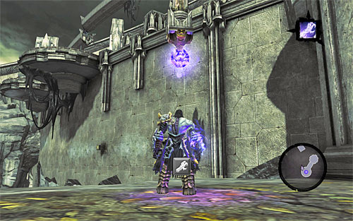 After you finish, use the interactive catch to the south-west (the above screenshot) and catch on to it with Death Grip - Find the Scribe - western part of the Citadel (1) - Stains of Heresy - Darksiders II - Game Guide and Walkthrough