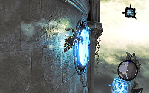 Start wall running along the wall to reach the first of the activated portals (the above screenshot) - Find the Scribe - northern part of the Citadel (1) - Stains of Heresy - Darksiders II - Game Guide and Walkthrough