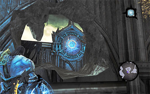 Wall run along the wall on the left and reach the portal - Find the Scribe - northern part of the Citadel (2) - Stains of Heresy - Darksiders II - Game Guide and Walkthrough