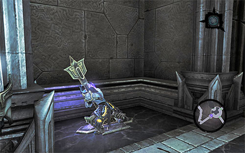 Approach the hole and jump down to explore a long corridor - Find the Scribe - northern part of the Citadel (2) - Stains of Heresy - Darksiders II - Game Guide and Walkthrough