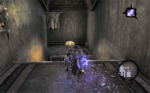 Turn west and grab onto the nearby edge - Find Samael - western part of the Black Stone - The Lord of the Black Stone - Darksiders II - Game Guide and Walkthrough