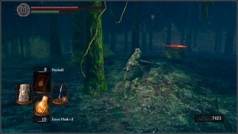 5) Make sure that enemies are following you and slowly go back to the stairs, with all opponents still following you - How to farm souls? | Basics - Basics - Dark Souls Game Guide & Walkthrough