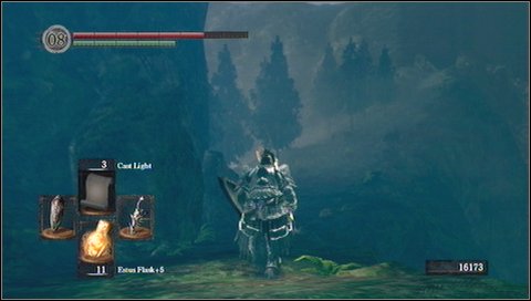 Youll get to a larger passage between hills (to the left) - Darkroot Basin | Walkthrough - Walkthrough - Dark Souls Game Guide & Walkthrough