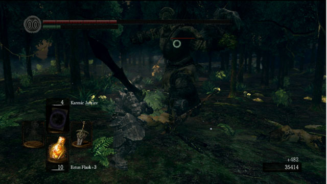 Giants deal a lot of damage - Royal Wood - Walkthrough - Dark Souls Game Guide & Walkthrough