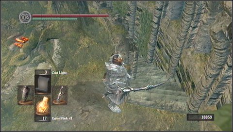 If you use a passage to the left, youll get to a giant crow and further to a cemetery with skeletons - Firelink Shrine | Walkthrough - Walkthrough - Dark Souls Game Guide & Walkthrough