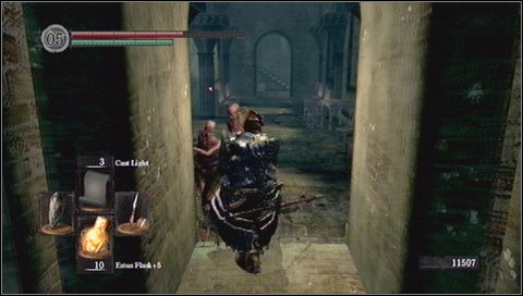On the opposite side of the altar, youll find a passage leading up - Undead Parish - p. 2 | Walkthrough - Walkthrough - Dark Souls Game Guide & Walkthrough