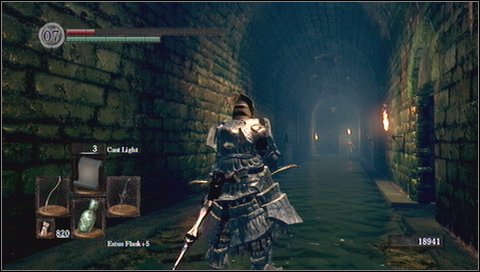 There is a closed door at the end of the corridor - you should remember it - Depths - p. 2 | Walkthrough - Walkthrough - Dark Souls Game Guide & Walkthrough