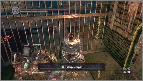 Return to the closed door, open it and get to the bonfire - Depths - p. 2 | Walkthrough - Walkthrough - Dark Souls Game Guide & Walkthrough